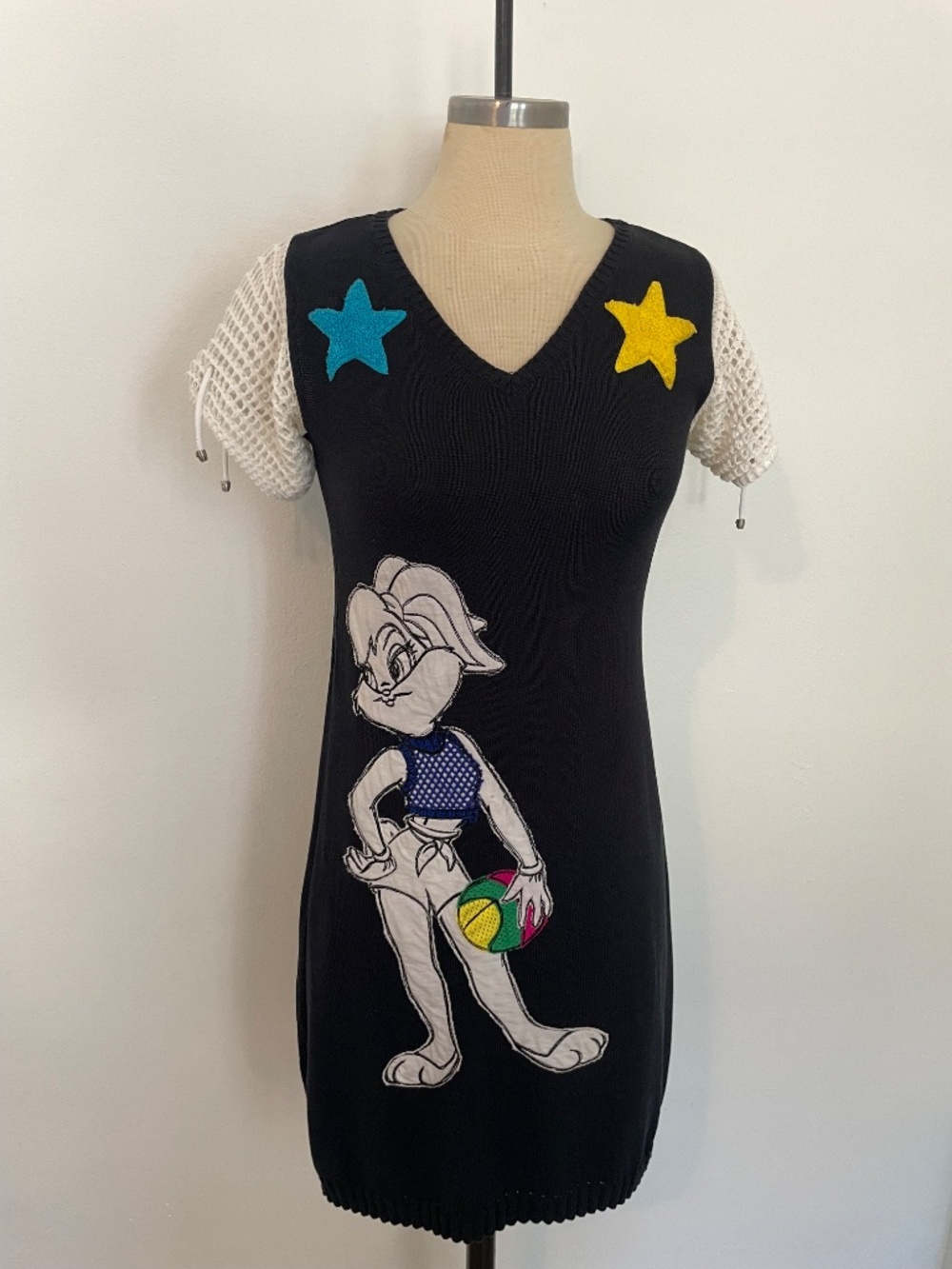 Vtg JC De Castelbajac Lola Bunny Looney Tunes Dress, 90s Y2K, IT 44 / US Medium